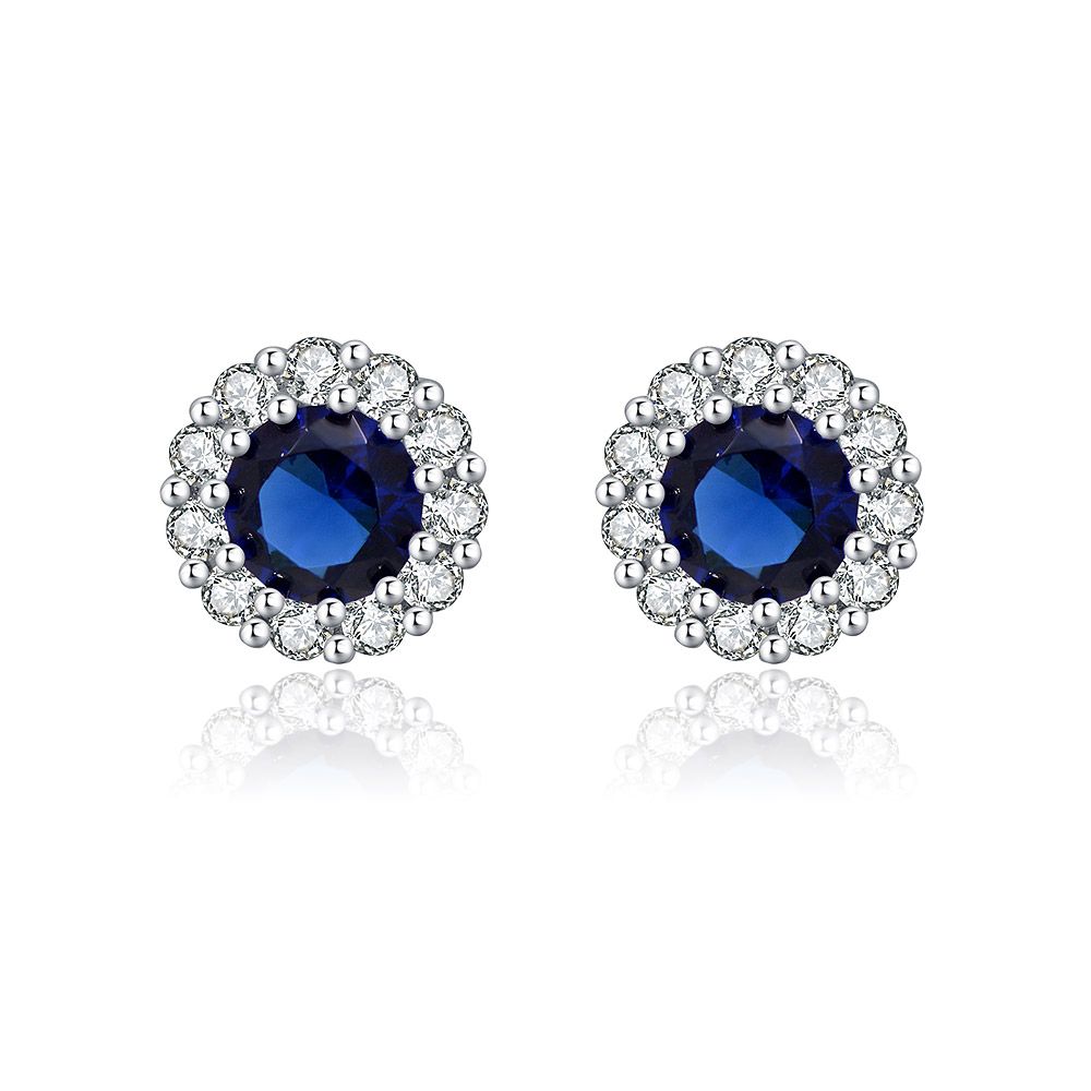 Rhodium Montana Stud Earring